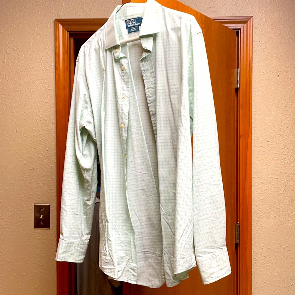 Polo Ralph Lauren Pattern Dress Shirt 🤩 EUC 16.5